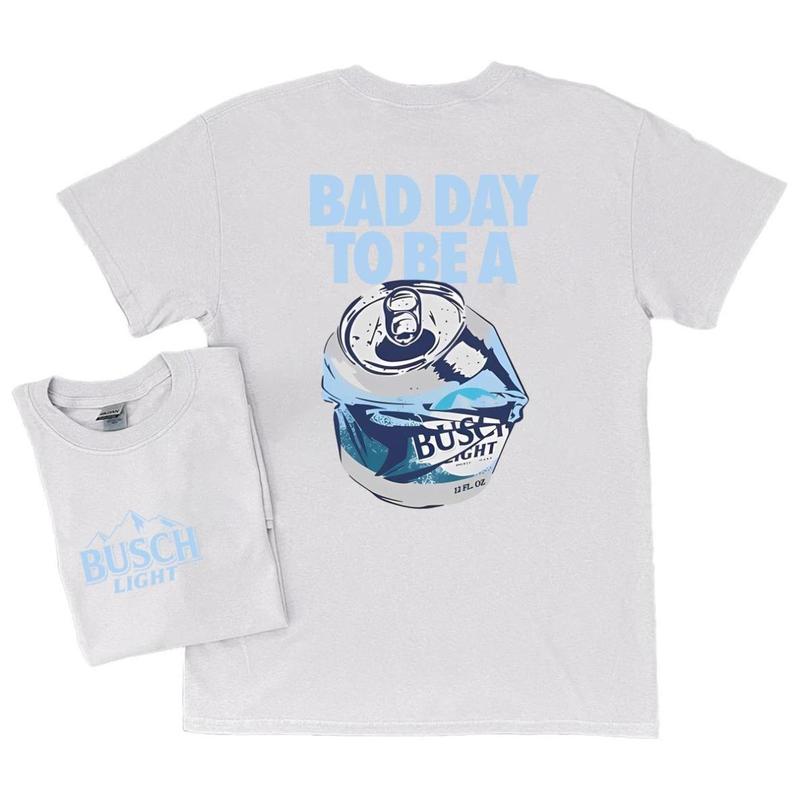 Bad Day to Be a Busch Light 2 Sides T-shirt, Gildan Shirts, Full Color, Unisex Menswear Top Underwear Streetwear