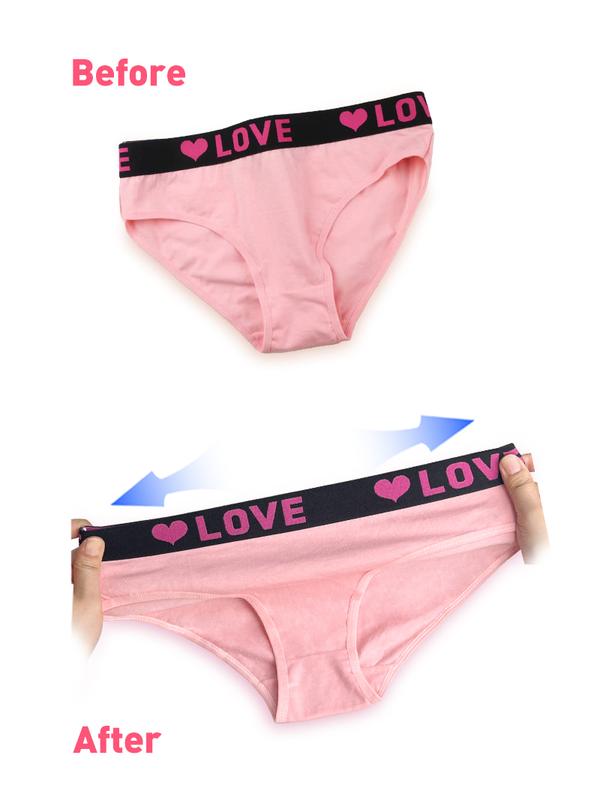 Women's Heart & Letter Tape Knicker Soft Comfy Breathable Panty, Summer Panties,Underwear for Al Seasons Daily Wear, Underwear for Women, Summer Wear 2024 Womenswear Comfort Bridal Print women's underwear