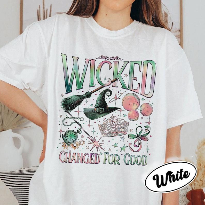 Wicked Change For Good Shirt, Defy Gravity Broomstick Magic Wand, Wizard Movie Fan Shirt, Wicked Musical Fan Gift