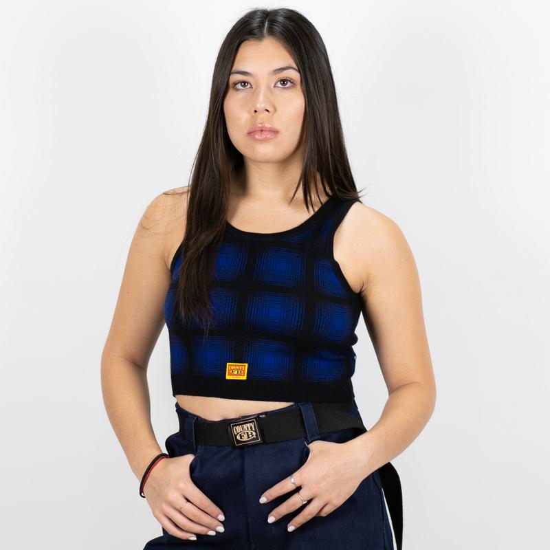 FB County Flannel Tank Top