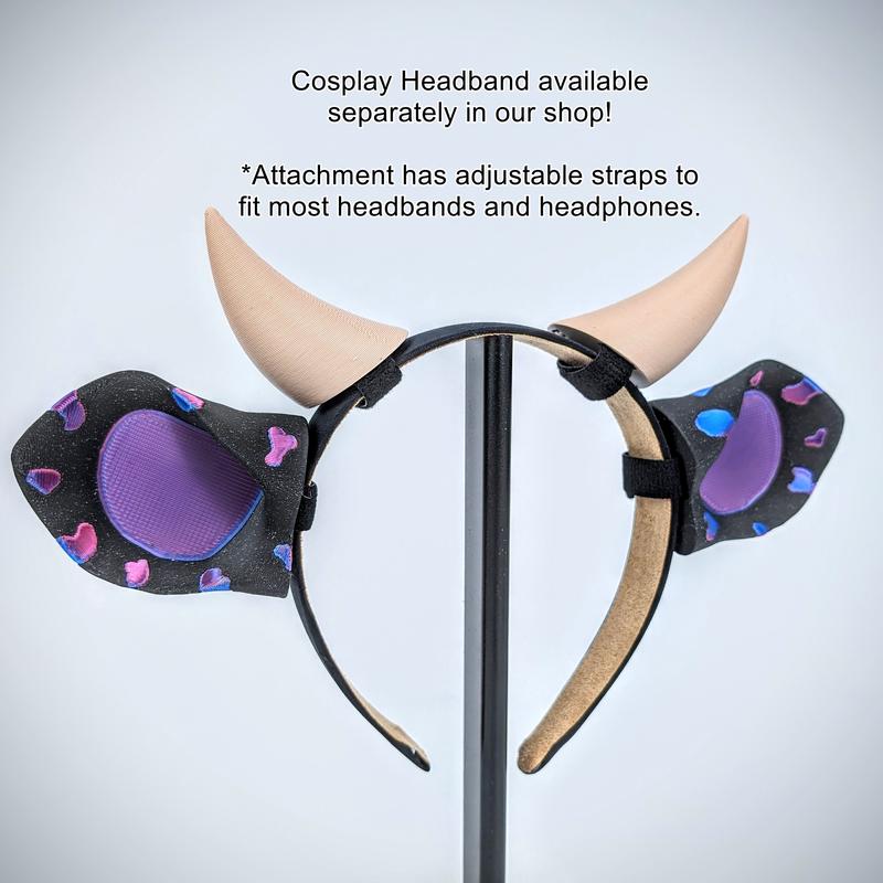 BeamTeam3D Cow Ears - Costume Ears - Cosplay Wear