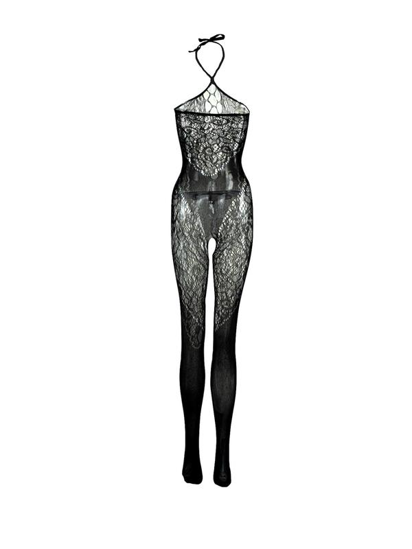 Women's Cut Out Backless Halter Fishnet Sexy Lingerie, Solid Color Sheer Lingerie, Fashion Comfy Ladies Lingerie for All Seasons,  Underwear for Women