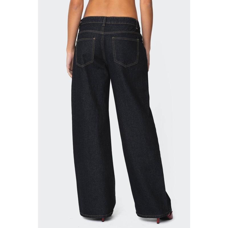 Raelynn Washed Low Rise Jeans