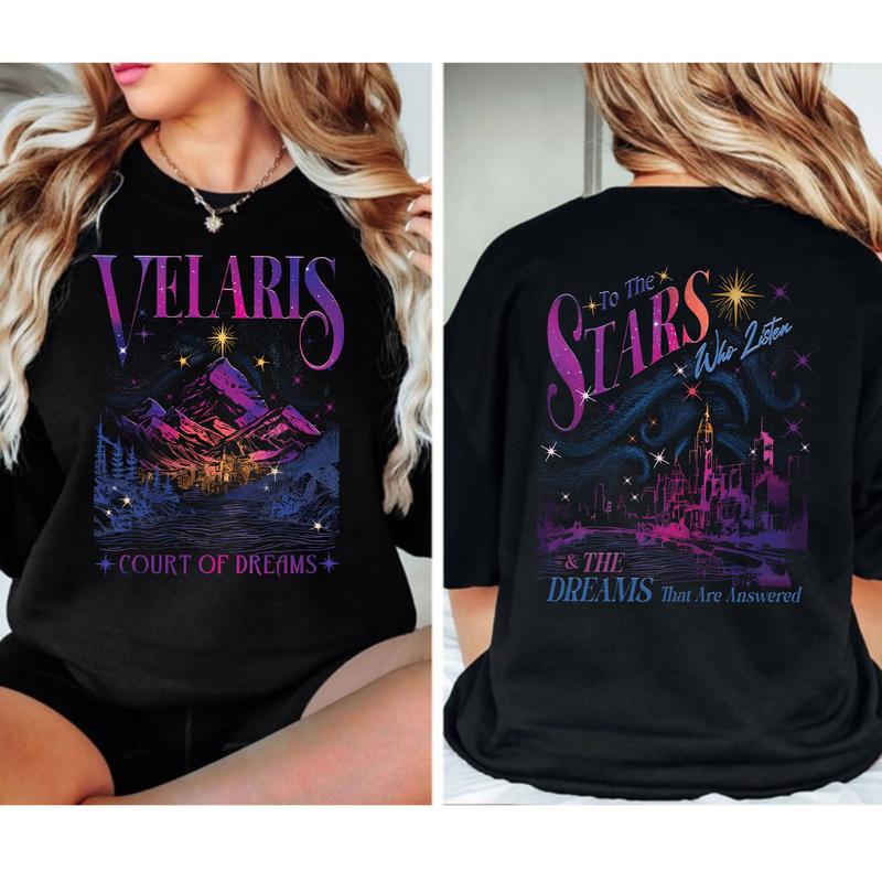 Velaris ACOTAR Shirt, Velaris City Of Starlight, The Night Court Shirt Comfort Cotton