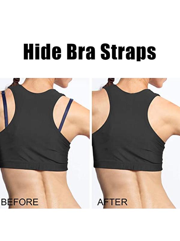 4pcs set Women's Invisible Backless Buckle Bra Strap, Anti-Slip Backless Strap Clip, Backless Strap Clips for Women's Lingerie