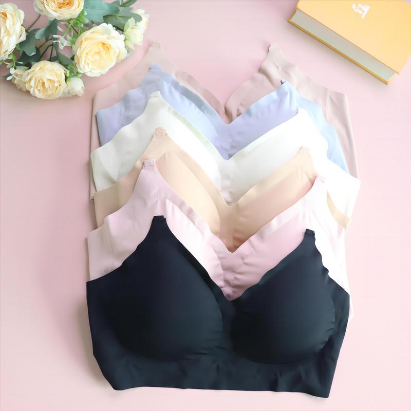 Women's Low Back Wirefree Seamless Bra  Underwear 、Backless Bras,  Womenswear Lady Sexy Comfortable Lingerie Bridal Basic Minimalist