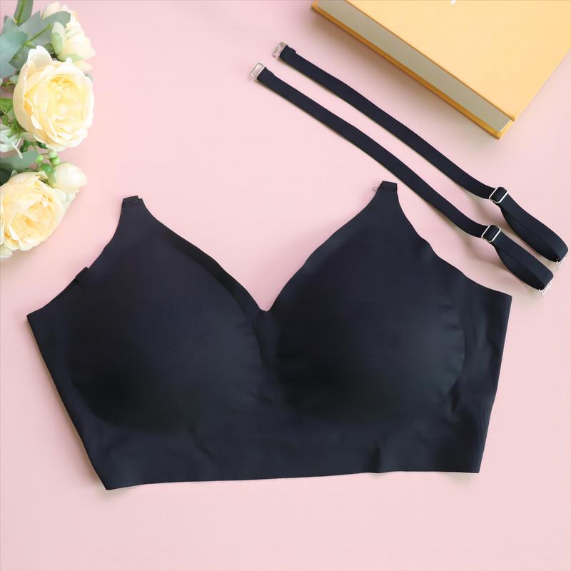 Women's Low Back Wirefree Seamless Bra  Underwear 、Backless Bras,  Womenswear Lady Sexy Comfortable Lingerie Bridal Basic Minimalist