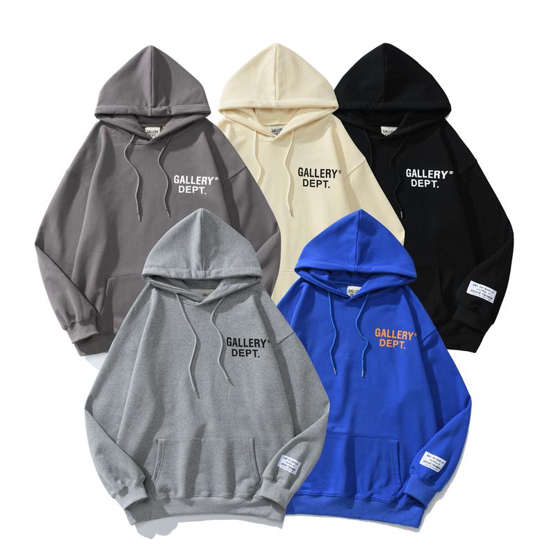 GALLERY DEPT Hip Hop Matching Hoodies for Couples - Women's and Men's Tracksuit Pullover Hoodie-Tops