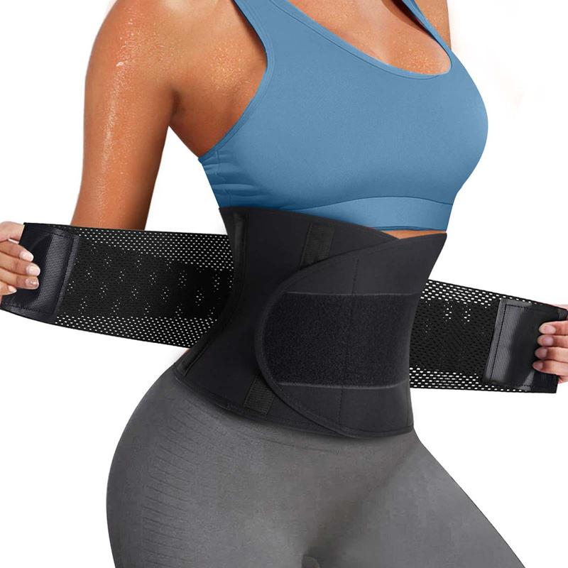 Women's Double Velcro Waist Trainer, Adjustable Velcro Waist Cincher, Tummy Control Shaper, Waist Trainer for Women, Sports Waist Trainer for Workout