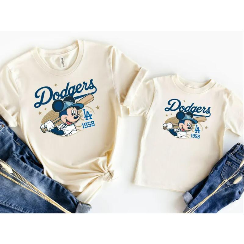 #MiickkeyDodgerrss 1958 Baseball T-Shirt for youth and adult, Baseball Shirt, Diiisnney Sport, #LADodgerrss shirt family