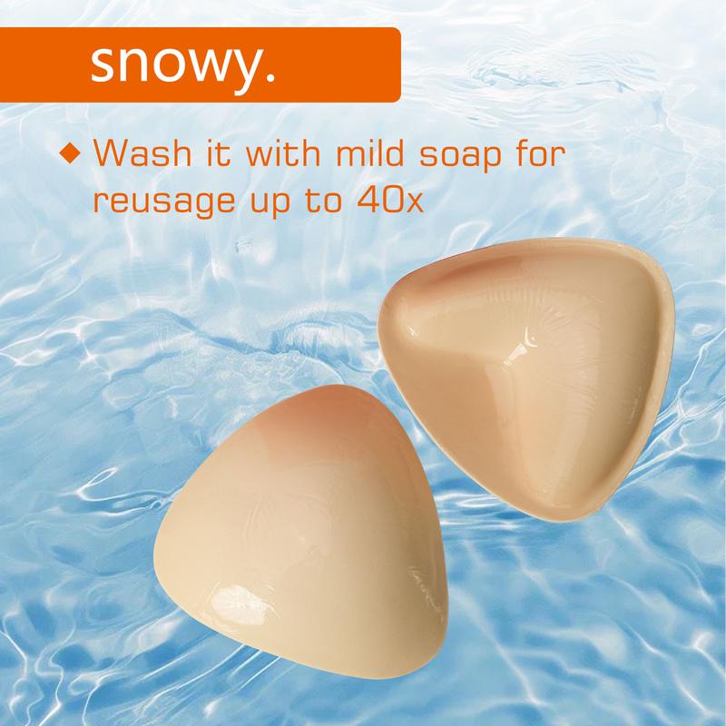 Snowy Sticky Cup Inserts - Instant Boost Double Sided Adhesive Bra Cup for Women,Fitted Fitted Underwear Lady Comfort Clothing Accessories Womenswear brand covers push up swim inserts bikini insert seamless sticky