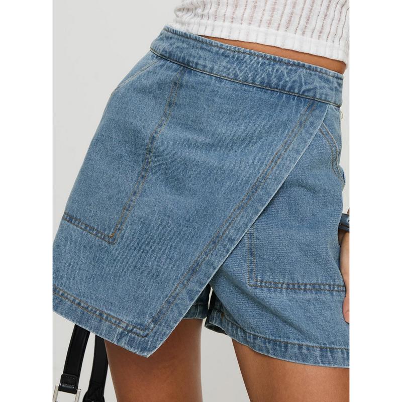 Bentiez Denim Skort Mid Wash