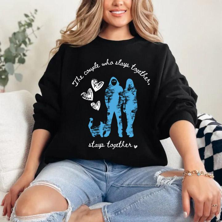 Lights Out Book Sweatshirt, Navessa Allen Shirt, A Couple Who Slays Together Stays Together Sweatshirt, Lights Out Shirt Sweatshirt, Blue Skull Navessa Allen Book Sweater, Book Merch Shirt, Dark Romance Shirt Womenswear Clothing