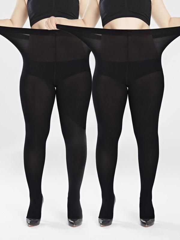 Women's Solid High Waist Sheer Tights, Comfy Breathable Pantyhose, Comfy Breathable Tights for All Seasons