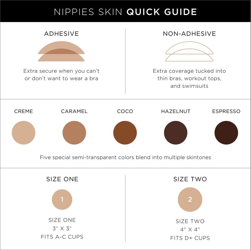 Nippies Non-Adhesive Bra Liner Skin Covers for Women – Reusable Silicone No-Show Inserts with Travel Box