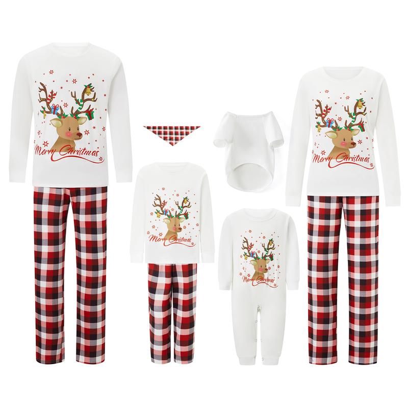 Family Christmas Pjs Matching Sets Baby Christmas Matching Jammies for Adults and Kids Holiday Xmas Sleepwear Set