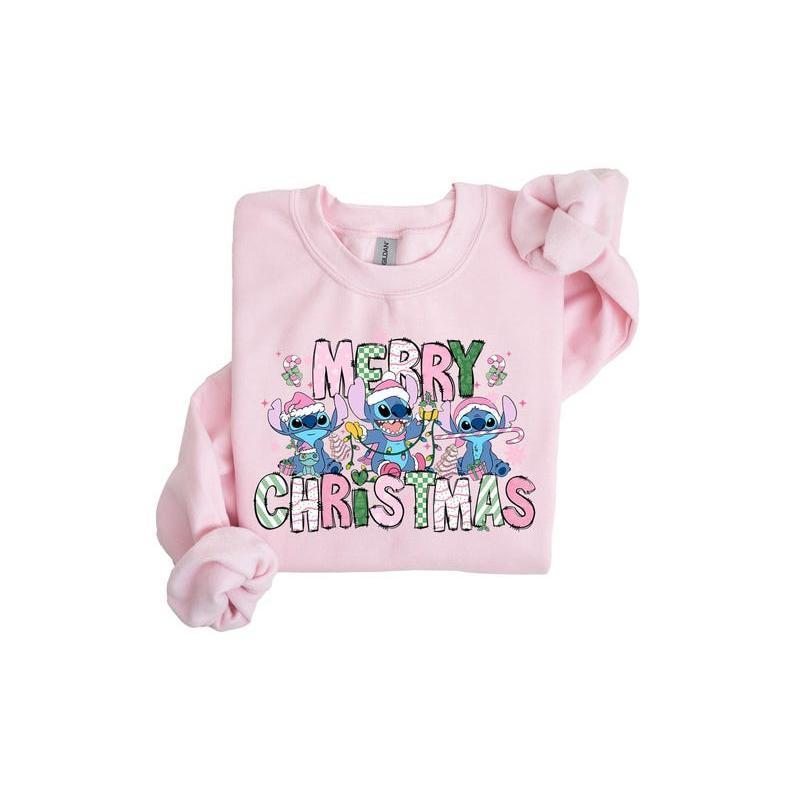 Merry Christmas #Stitchhh Sweatshirt, Cute #Stitchhh Holiday Shirt, #Stitchhh Christmas Outfit, Blue #Stitchhh Family Tee 0G4SQ