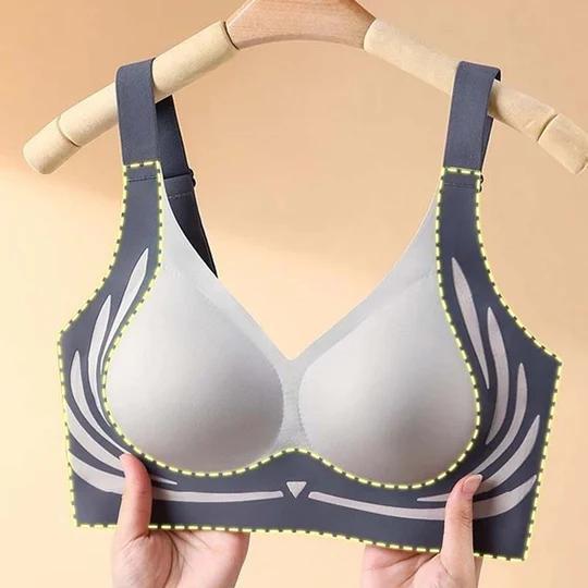 Women's Colorblock Print Wireless Bra Seamless Adjustable Strap Push Up Bra Soft Comfortable Breathable Lingerie for All Seasons Women's Clothing