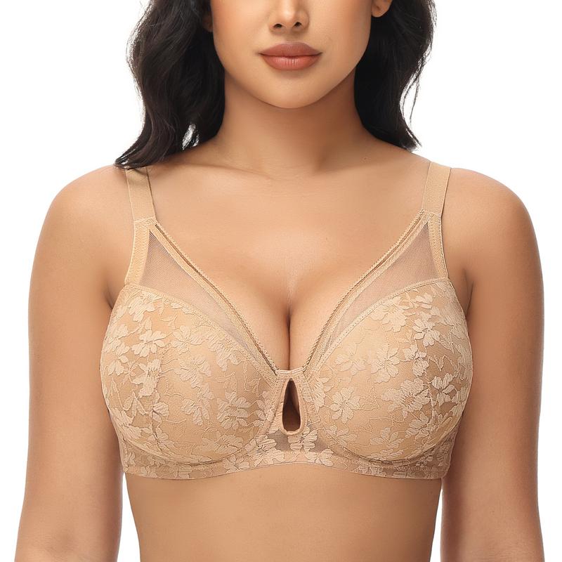 FallSweet Lace Push Up Bras for Women Underwire Padded Add one Cup Bra in Lace Sexy Brassiere