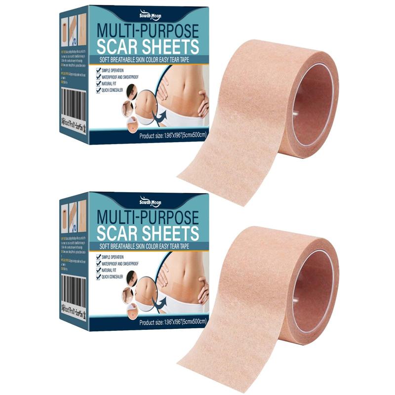 Scar Covering Tape, 2 Boxes Multi-purpose Scar Covering Tape, Waterproof Skin Color Invisible Body Care Tape for Women & Men, Christmas Gift