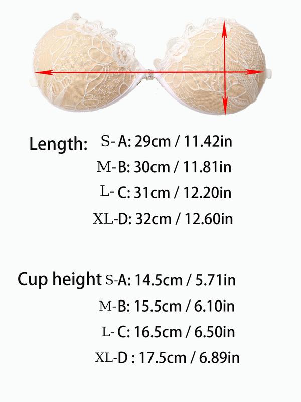 Women's 1 Pair Ruffle Trim Contrast Lace Silicone Nipple Cover Without Bra Straps, Comfortable Push up Self Adhesive Nipple Cover for Daily Wear, Women's Underwear for All Seasons