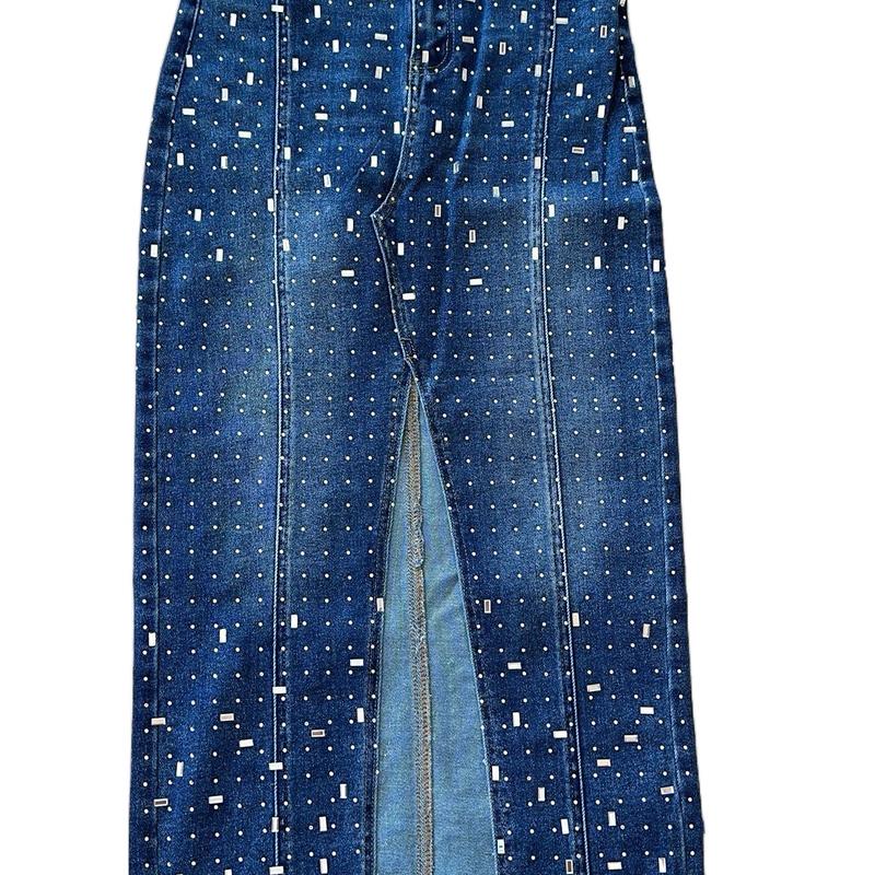 Full Mirror Denim Skirt Womenswear  Comfortable