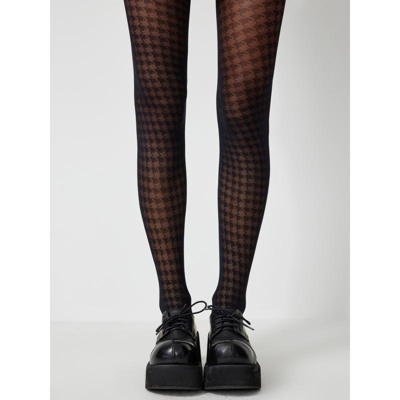 Cider [one-size] Houndstooth Pattern Tights