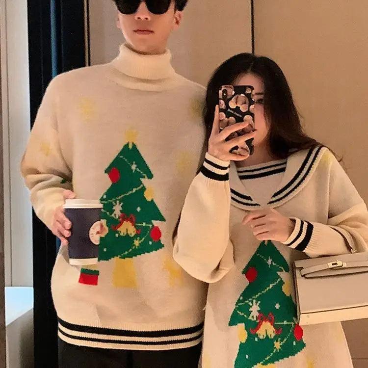 Christmas Sweaters Couples Loose Wear