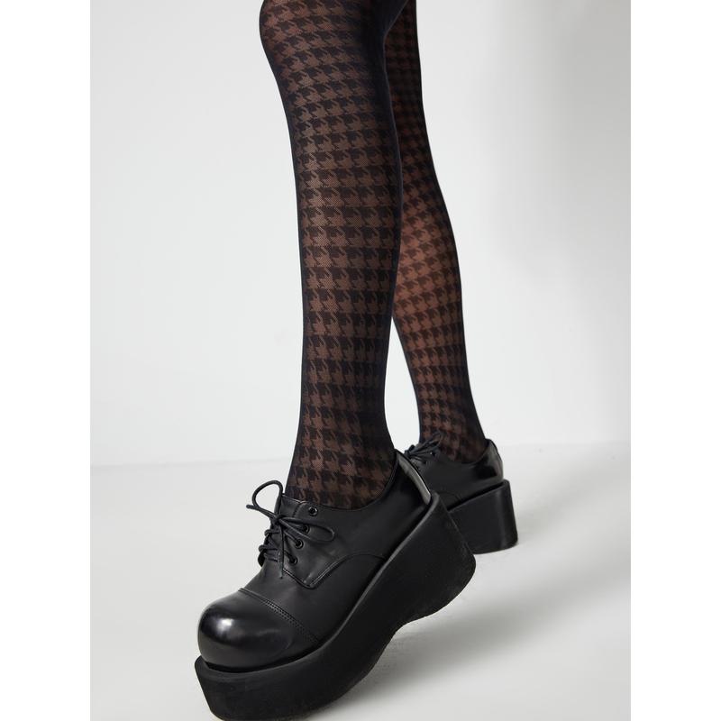 Cider [one-size] Houndstooth Pattern Tights