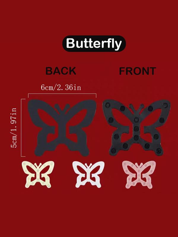 4pcs Butterfly Design Bra Strap Clip, Fashion Shoulder Strap Buckle for All Seasons, Women's Lingerie Accessories