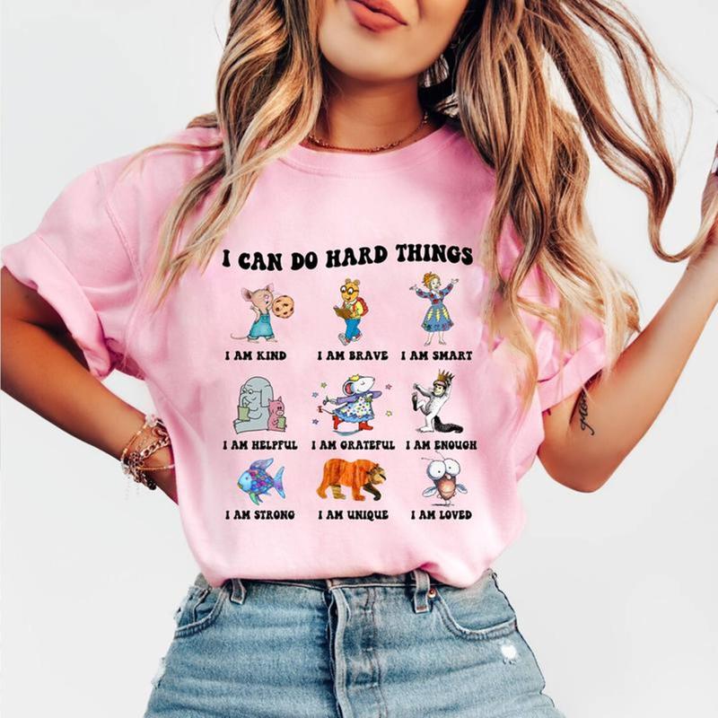 I Can Do Hard Things Shirt, I Still Read Children's Books Shirt, Teacher Characters Shirt, Funny Teacher Shirt, Kindergarten Teacher Shirt, Back To School Shirt