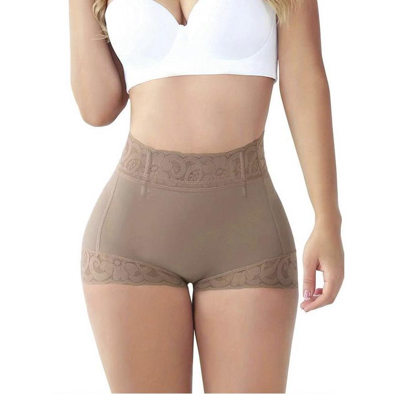 COODO Women's Plain Contrast Lace High Waist Compression Shapewear Shorts, Fall Wear, Fallfreshness Waist Trainer Women, Fall Wear 2024, Comfy Tummy Control Butt Lift Shapewear Panties, Body Shapewear, Ladies Shapewear Bottoms, Black Girl Wear