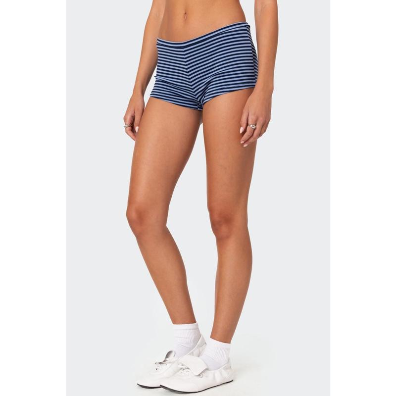 Levia Striped Micro Shorts