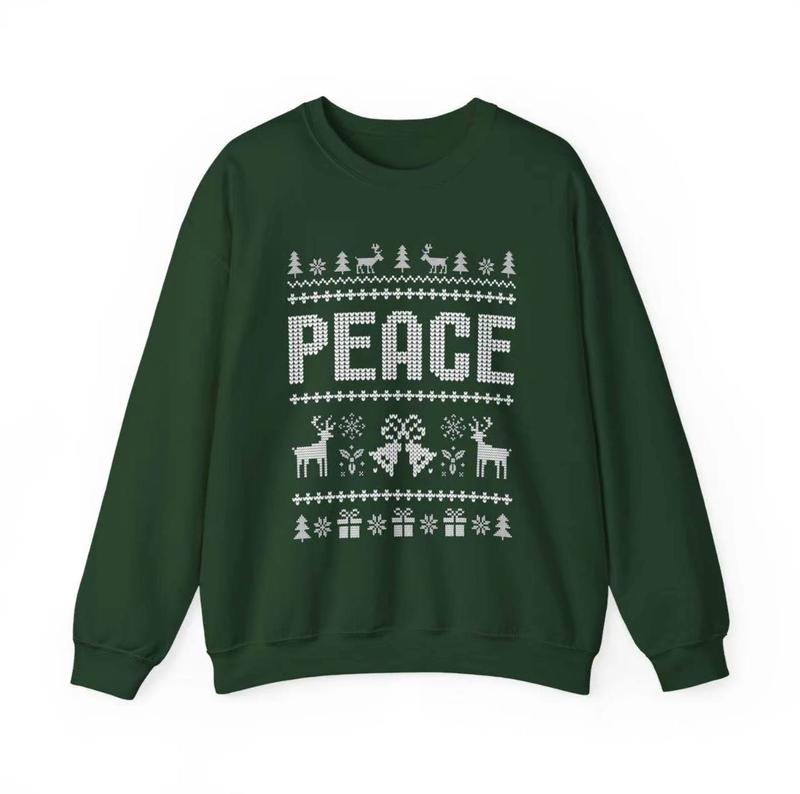 Matching Couples Ugly Christmas Sweatshirts Funny Couple Ugly Christmas Sweatshirts, I Come in Peace Sweatshirts