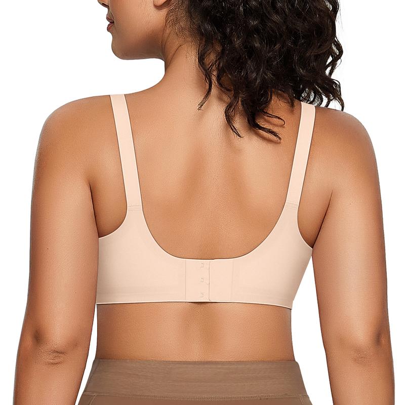 OEAK Women Comfort Push Up Bras Wireless Seamless Full Coverage Bra Buttery Soft Everyday Tshirt Bra