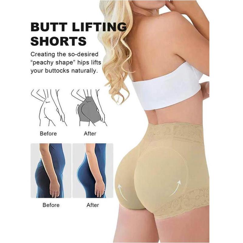 COODO Women's Plain Contrast Lace High Waist Compression Shapewear Shorts, Fall Wear, Fallfreshness Waist Trainer Women, Fall Wear 2024, Comfy Tummy Control Butt Lift Shapewear Panties, Body Shapewear, Ladies Shapewear Bottoms, Black Girl Wear