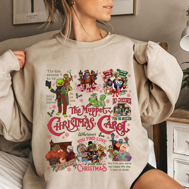 Funny Muppet Show Sweatshirt, Vintage Christmas Movies Tee Shirt, Muppet Christmas Carol Shirt, Funny Friends Shirt, 80s Show Shirt