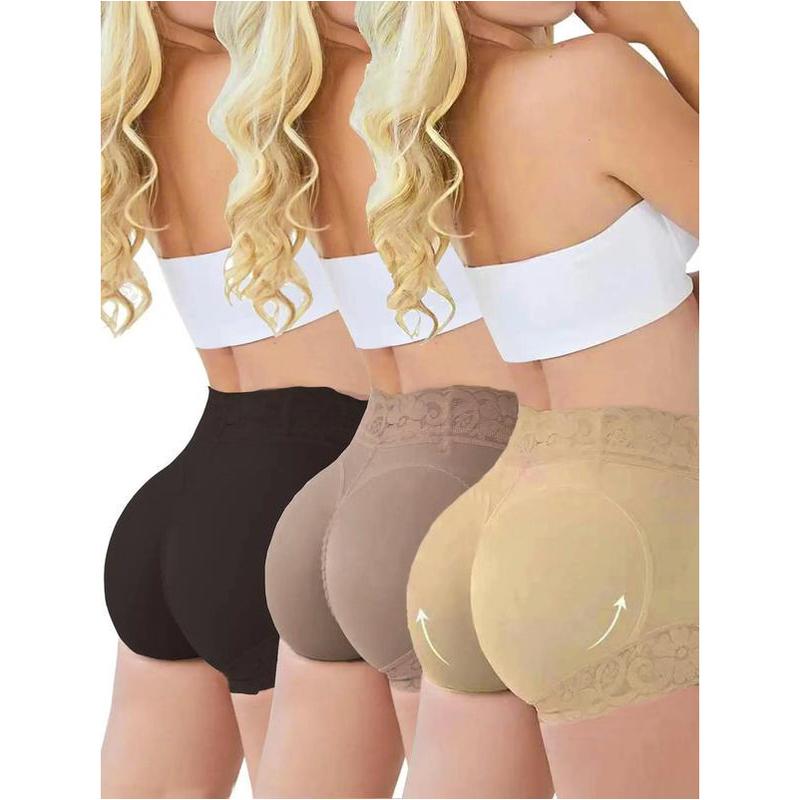 COODO Women's Plain Contrast Lace High Waist Compression Shapewear Shorts, Fall Wear, Fallfreshness Waist Trainer Women, Fall Wear 2024, Comfy Tummy Control Butt Lift Shapewear Panties, Body Shapewear, Ladies Shapewear Bottoms, Black Girl Wear