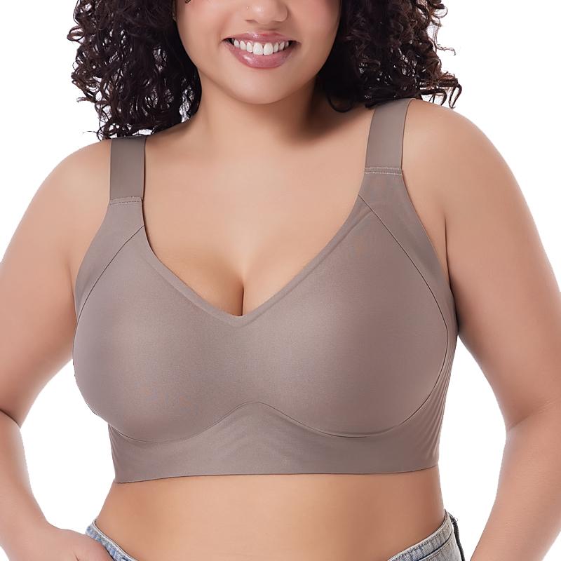 Seamless Bras for Women   Wireless T-Shirt Bra Plus Size Bralette with Removable Pad