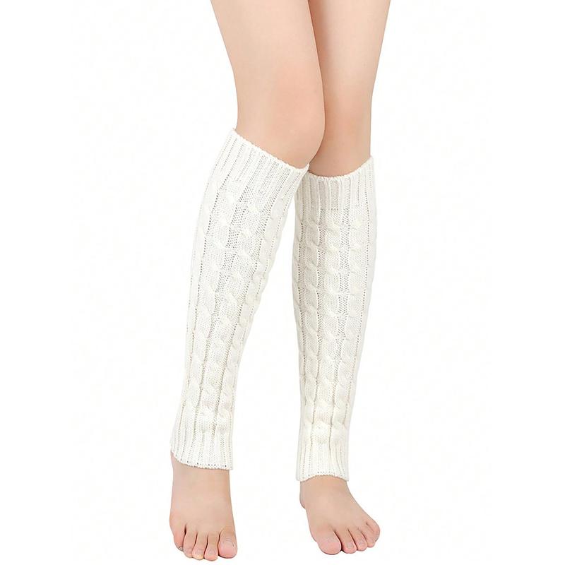 1 Pair Women Knitted Leg Warmer Warm And Fashionable Boot Cuffs For Students, Dancer, Casual Daily Wear