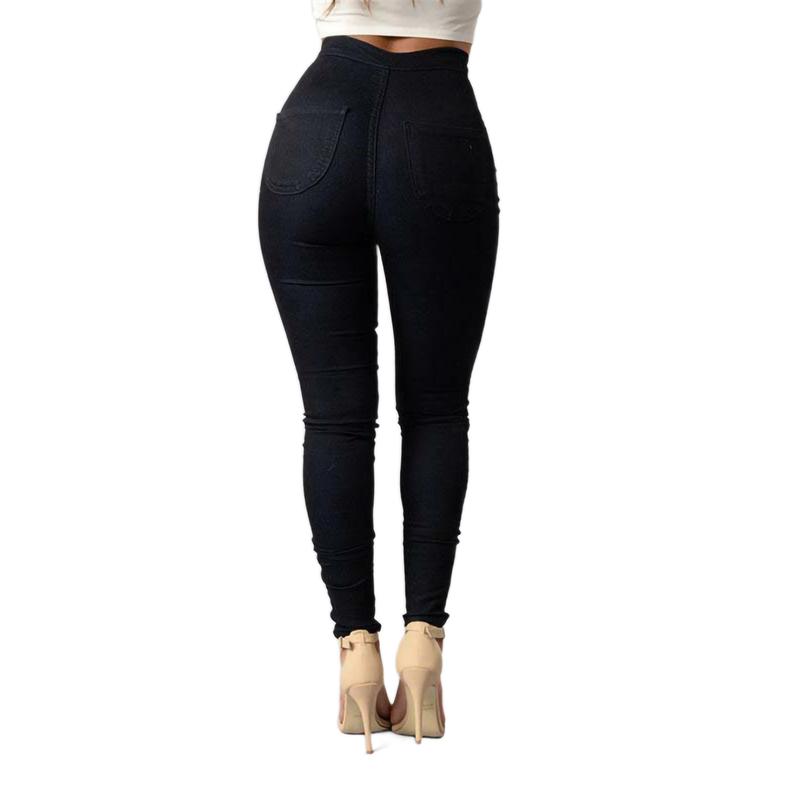 Women Denim Skinny Jeggings Pants High Waist Stretch JeansPencil Trousers