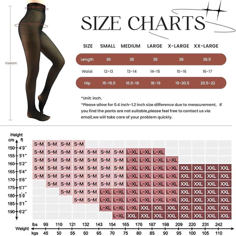 One-lined Seam  Fleece Lined Tights Women,Sheer Fake Translucent Winter Thermal Pantyhose Opaque Warm Thick High Waist Leggings