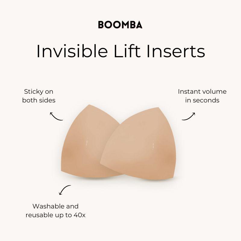 BOOMBA Invisible Lift - Patented Sticky Fashion Bra Inserts