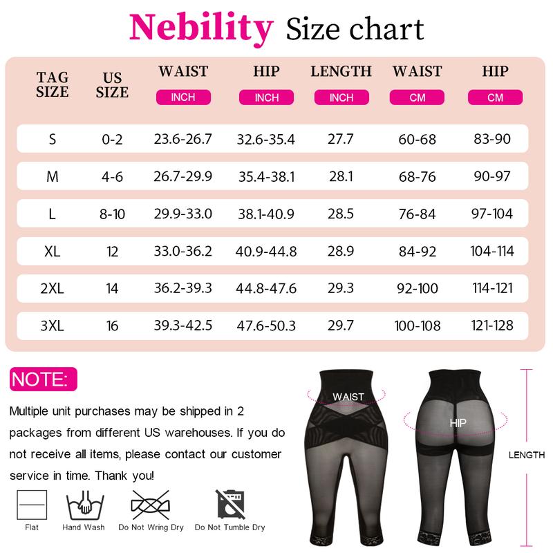 2 Pack Nebility Women's Breathable Shapewear