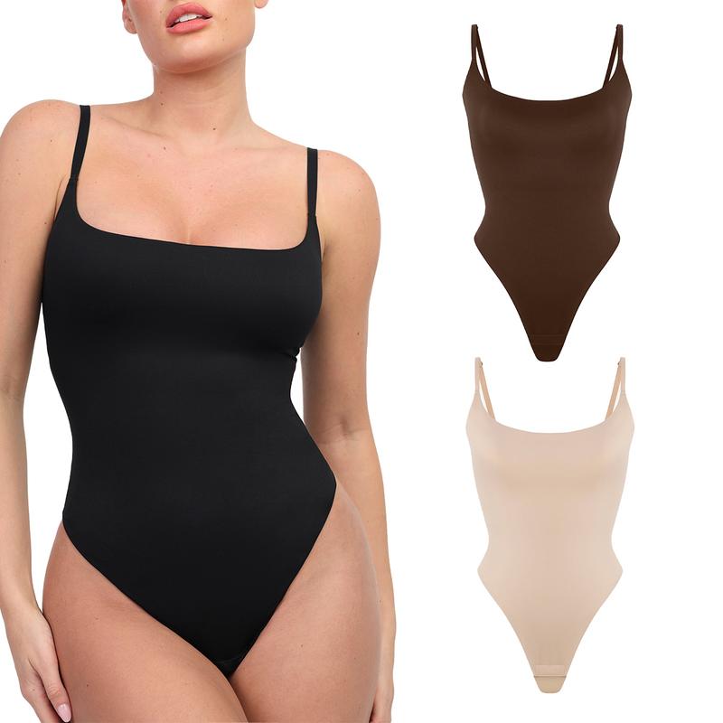 Popilush The Shapewear Bodysuit CloudSense Soft Thong Bodysuits Comfortable Womenswear