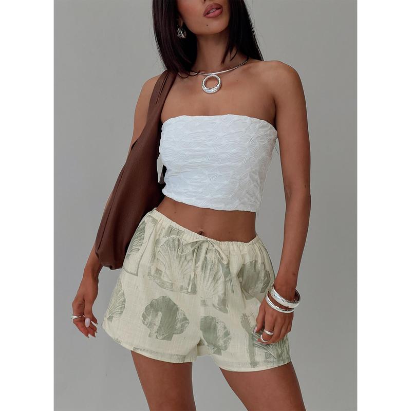 Heylee Shorts Beige   Green