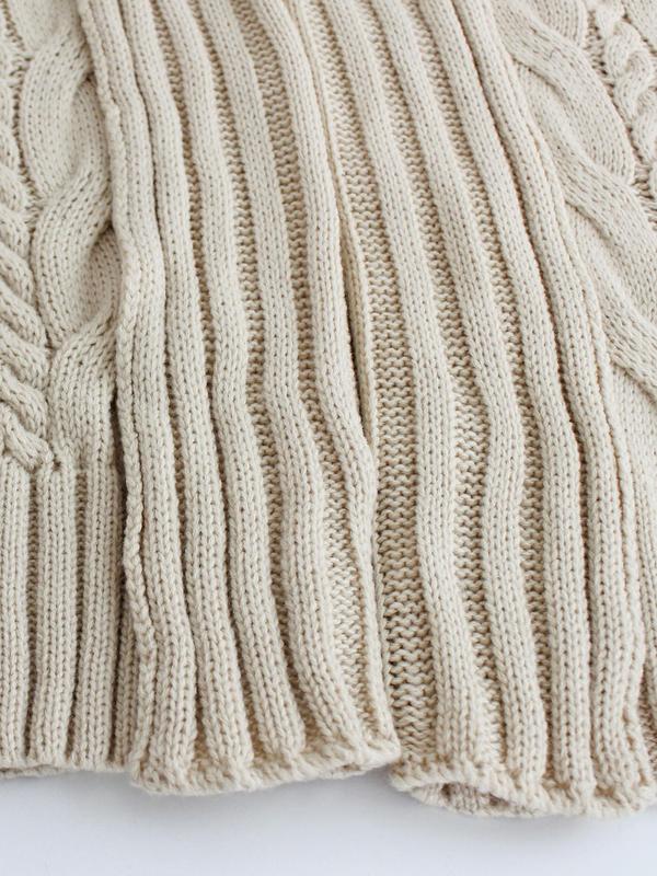 ,women's Textured Drop Shoulder Long Cable Knit Cardigan, Casual Long Sleeve Open Front Knitwear for Fall & Winter, Fashion Women's Knit Clothing for Daily Wear, Fall Clothes