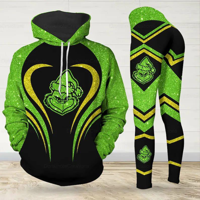 The green christmas hoodie for women women legging christmas legging