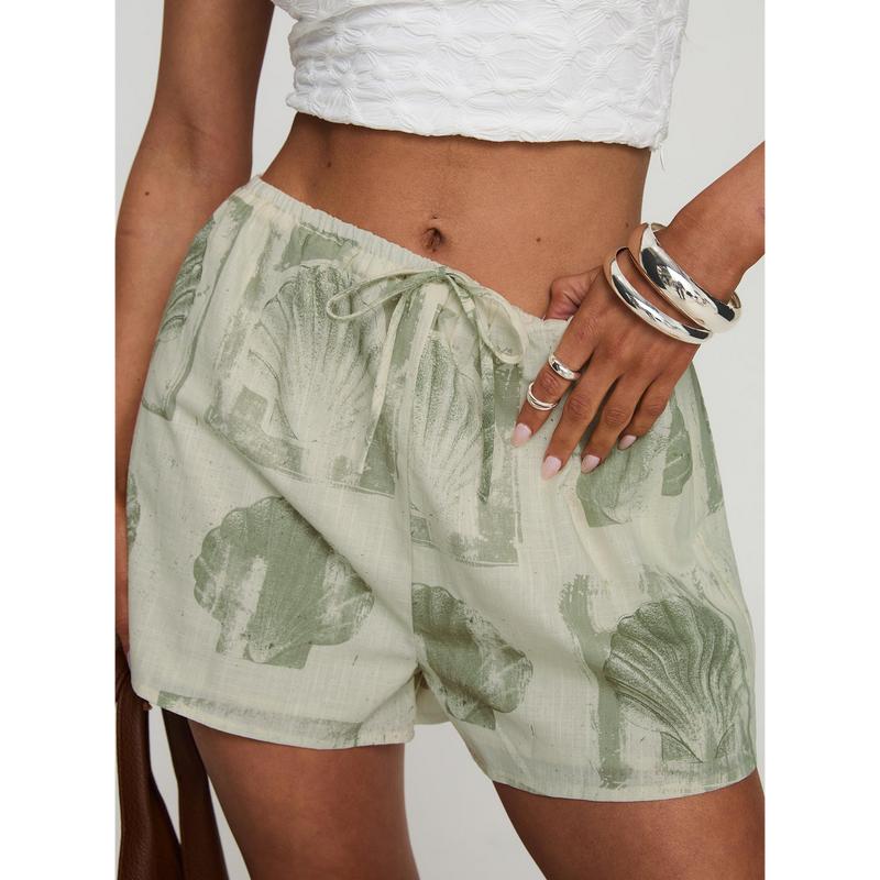 Heylee Shorts Beige   Green