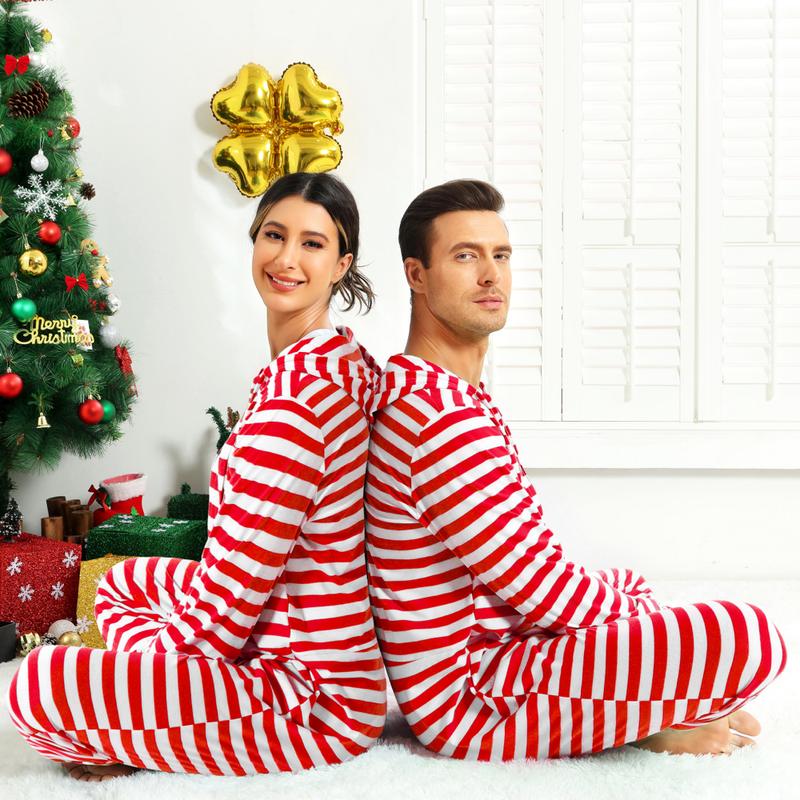 Couple Onesie Pajama Sets, Christmas Pajamas Sets,Hooded Zipper Christmas Matching Plaid Pjs Set for Men and Women Soft Warm Jumpsuit 6396 6397  Dinosaur Print matching christmas pajamas Christmas Matching